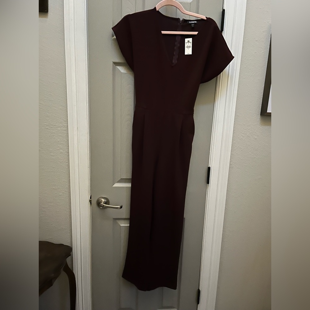New with tags burgundy Express pantsuit size small